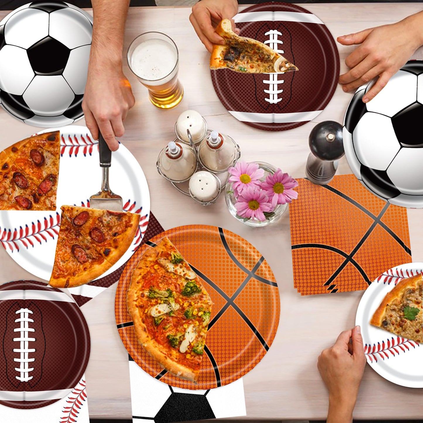 Sports Birthday Party Decorations 80Pcs Sports Party Supplies