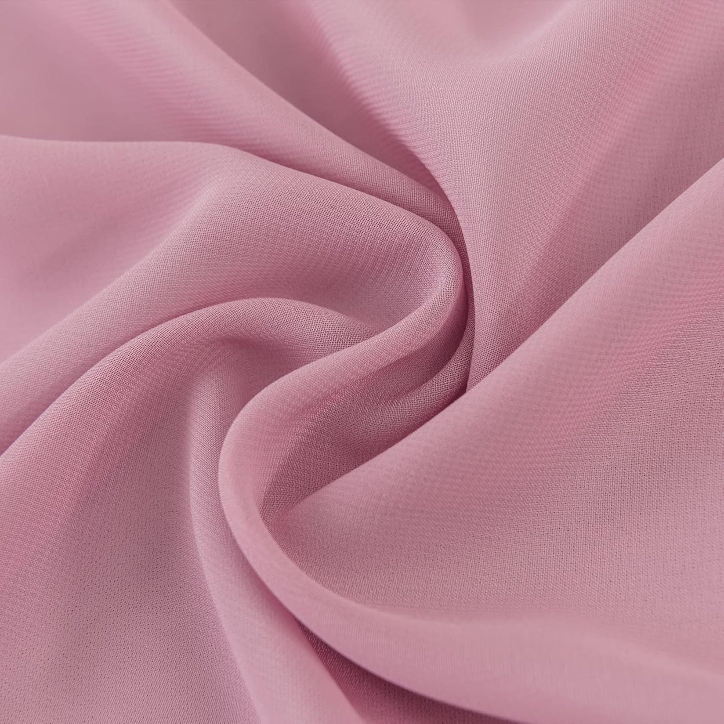 1Pack 9ft Chiffon Table Runner 14x108 Inch Sheer Romantic Table Runner for Wedding Birthday Party Bridal Shower Outdoor Decoration-Dusty Pink