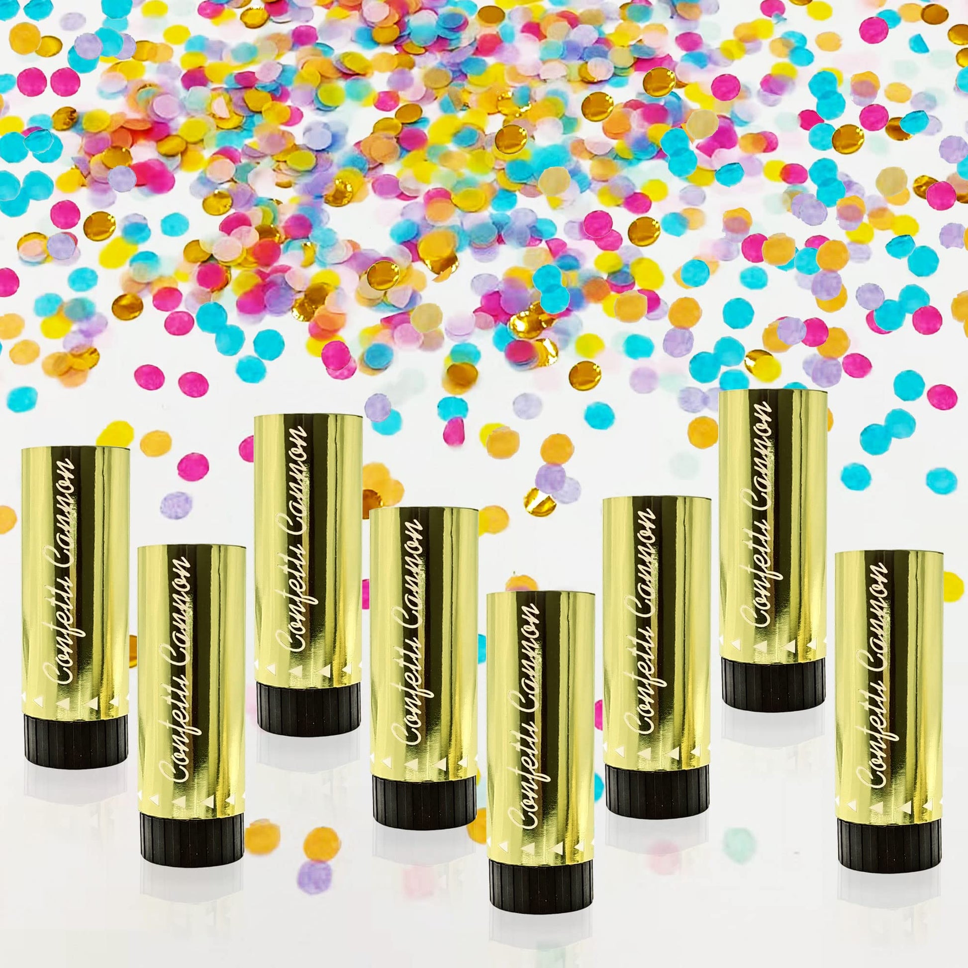 8 PCS Party Supplies Colorful Confetti Paper Poppers Confetti Cannon for Graduation Wedding