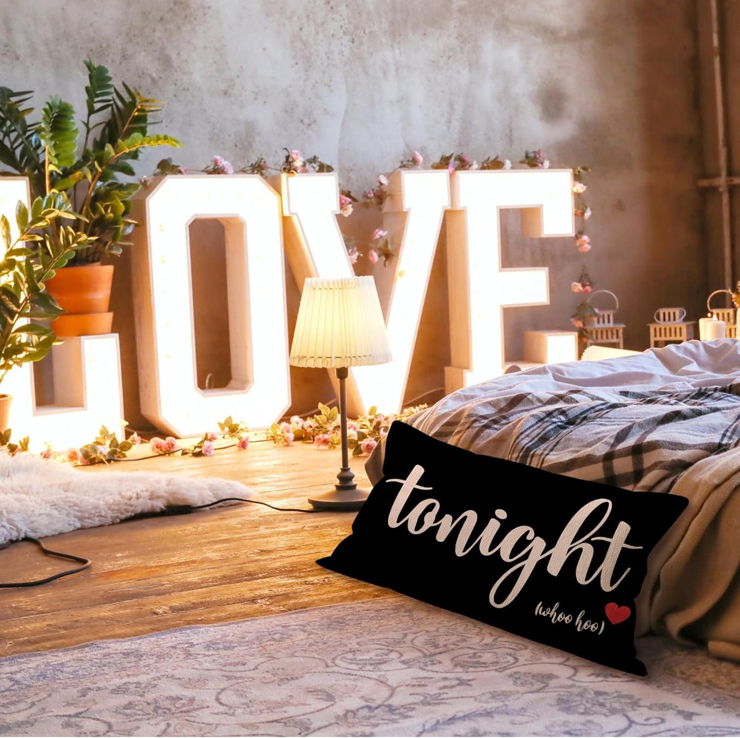 Mancheng-zi Bridal Gift,12x20 Pillow Cover,Bridal Shower Gifts,Funny Couples Reversible Linen Pillow Cover, Bachelorette Party Gifts,Bridal Gifts for Bride,Wedding Gifts for Bride(Black)