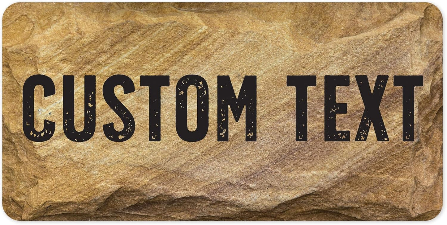 Custom Sign, Custom Street Sign, 11 Font Colors, 13 Font Styles, 4 Hole Options, 22 Sizes, 6x12 Inches, Rust Free DiBound, Fade Resistant, Made in USA by My Sign Center (Stone)