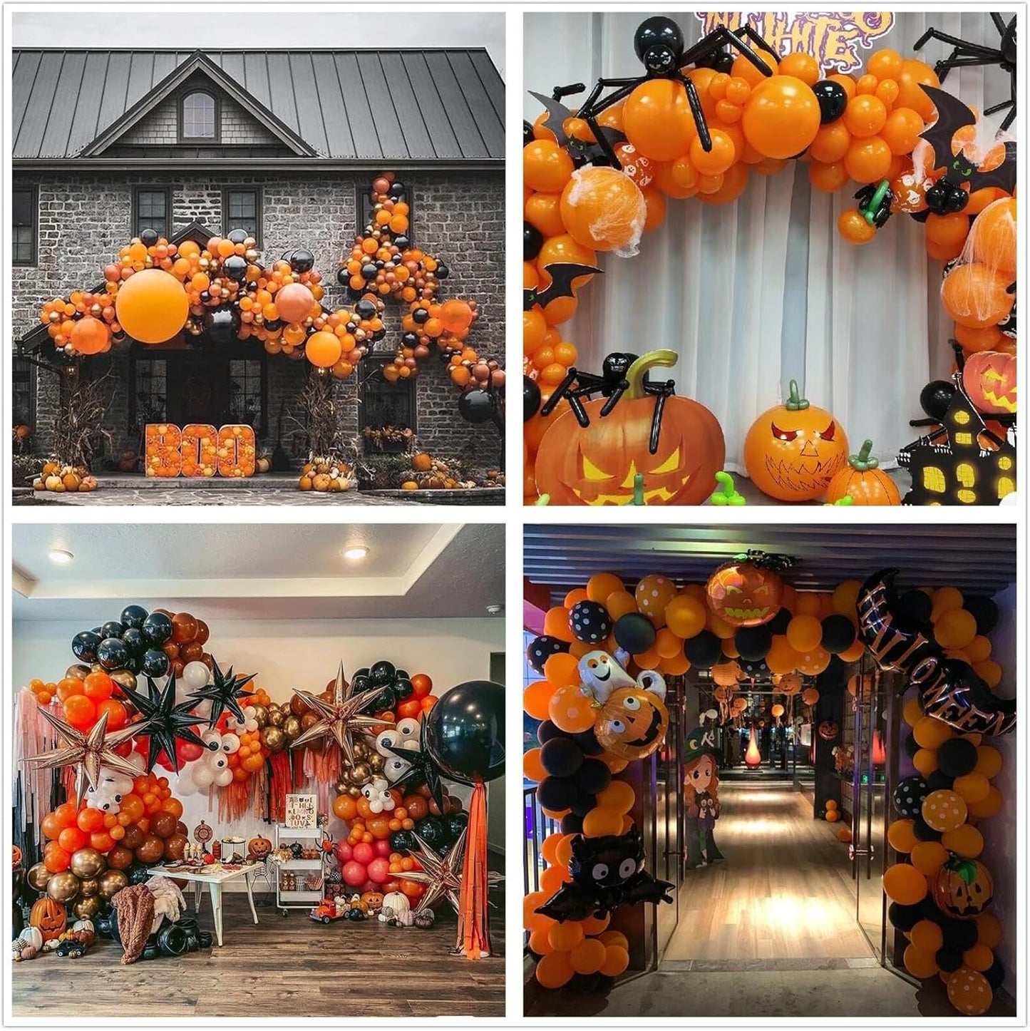 412pcs Orange Balloons 18 12 10 5 Inch Orange Balloon Garland Arch Kit Different Sizes Matte Latex Balloons for Baby Shower Christmas Birthday Festival Happy Fall-Themed Parties Party Decoration