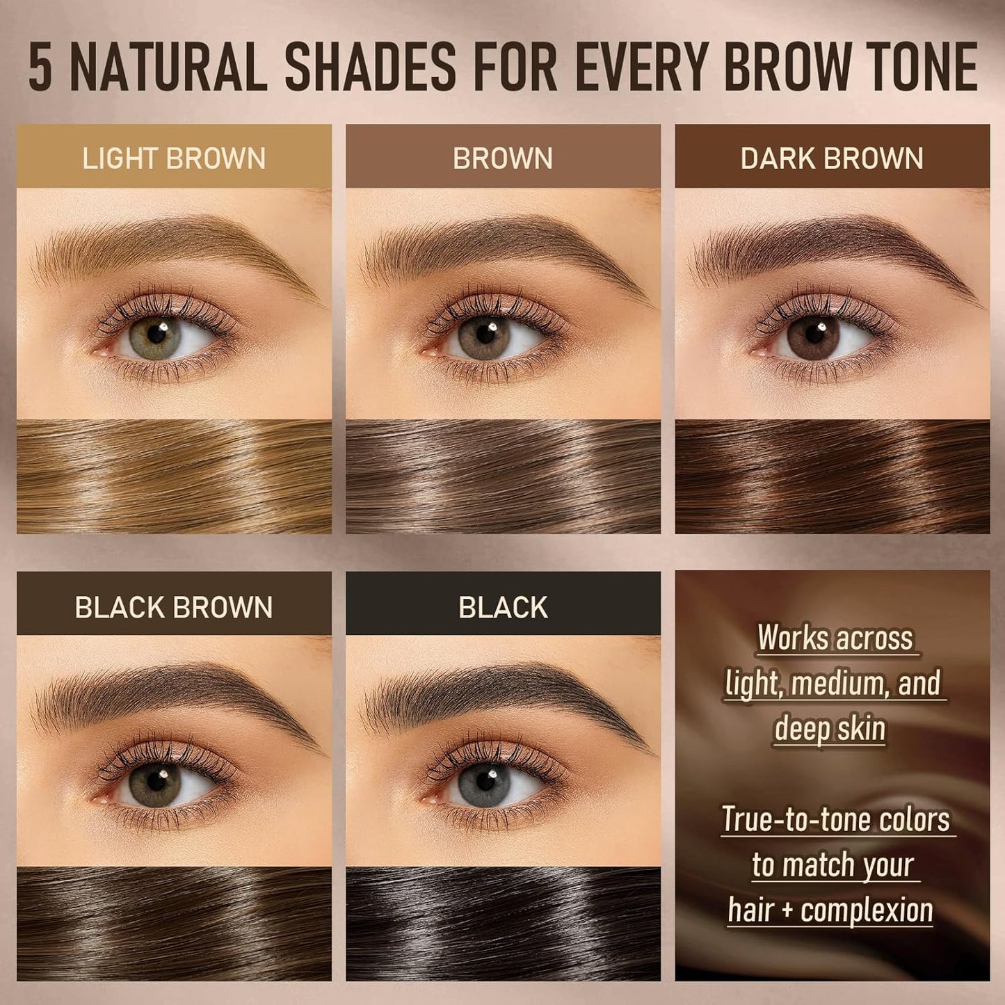 Dual-Ended Microblading Eyebrow Pencil for Women, 2 in 1 Liquid Eyebrow Pencil with Curved Tip and 4D Brow-Fection Microblading Pen, Shaped Fill HairLike Waterproof Lasting Eyebrows 03 Dark Brown