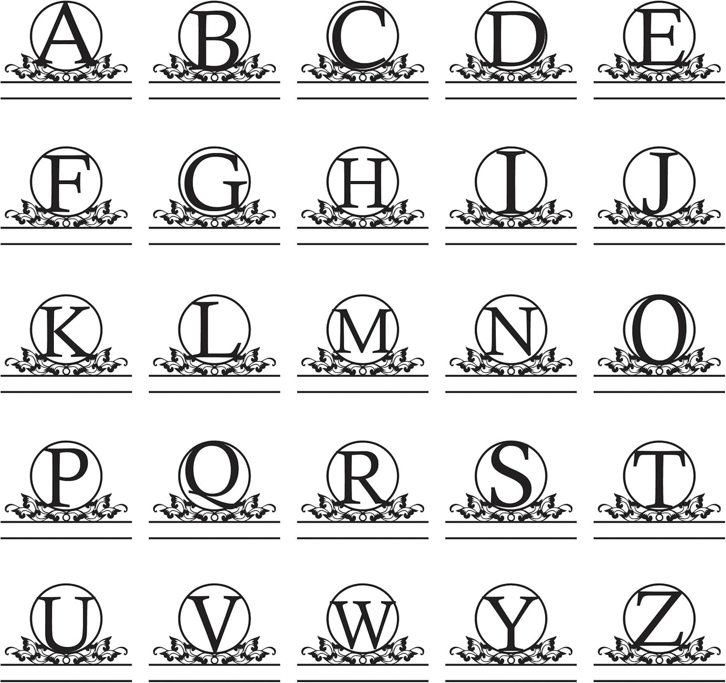 Personalized Metal Name Signs, Split Letter Monogram Wall Art Decor, Durable Steel Family Last Name Decor, Custom Signs Indoor or Outdoor, Personalized Wedding Gifts, Housewarming Gift