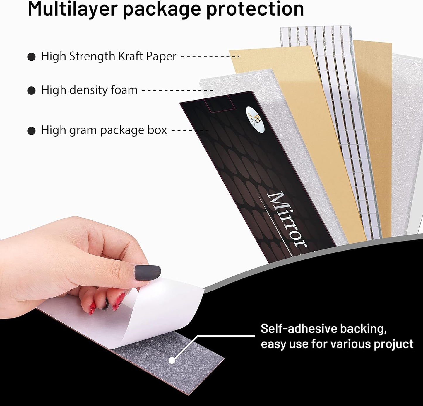 PP OPOUNT Disco Ball Tiles - 11800 Pcs, 5 x 5 mm Self-Adhesive, Mirror Tiles for Crafts & Art Collage, DIY Disco Balls, Indoor/Outdoor Decoration