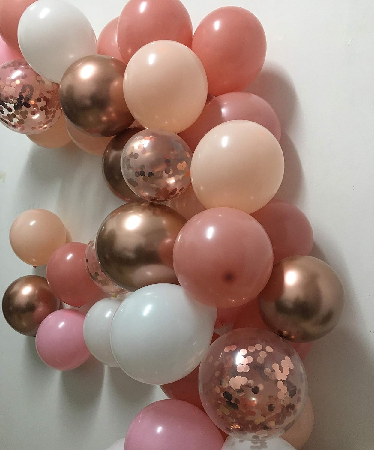 Balloon Arch Garland Kit- Dusty Rose Wedding Bachelorette Birthday Anniversary Party Decorations Backdrop Decor (Vintage Pink)