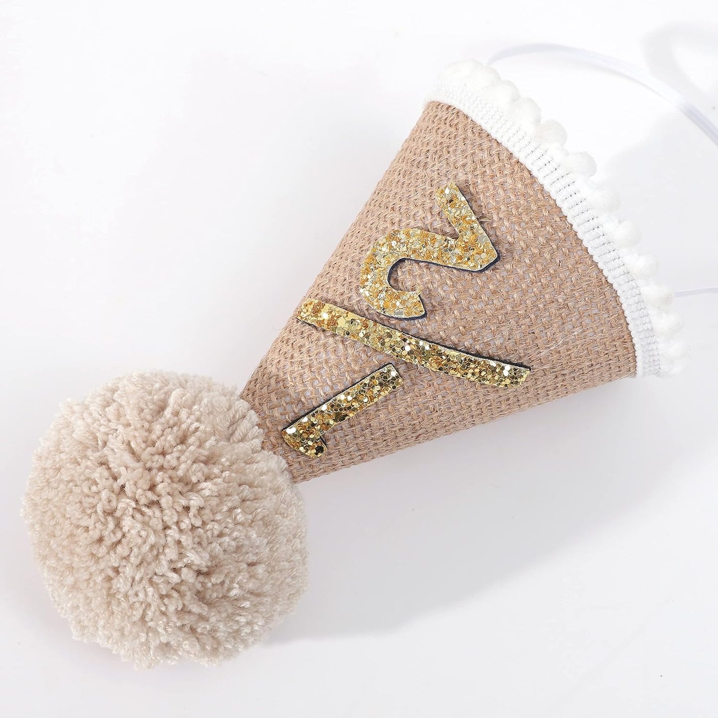 WAOUH Half Birthday Hat - Bow Cake Smash Crown for 6 Month Baby, Mini Photo Prop