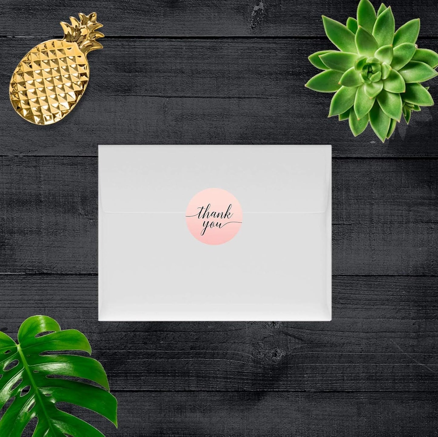 Andaz Press Blush Pink Rose Elegant Party Collection, Small Round Circle Label Stickers, Fits Kisses Chocolates, Thank You, 240-Pack, Favors Decor Envelope Seals