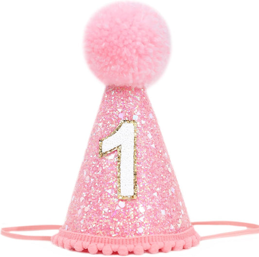 MAMUXI Natural Boho Birthday Hat - 1st Birthday Hat,Natural Boho First/1st Birthday Decorations,Cake Smash Photo Prop