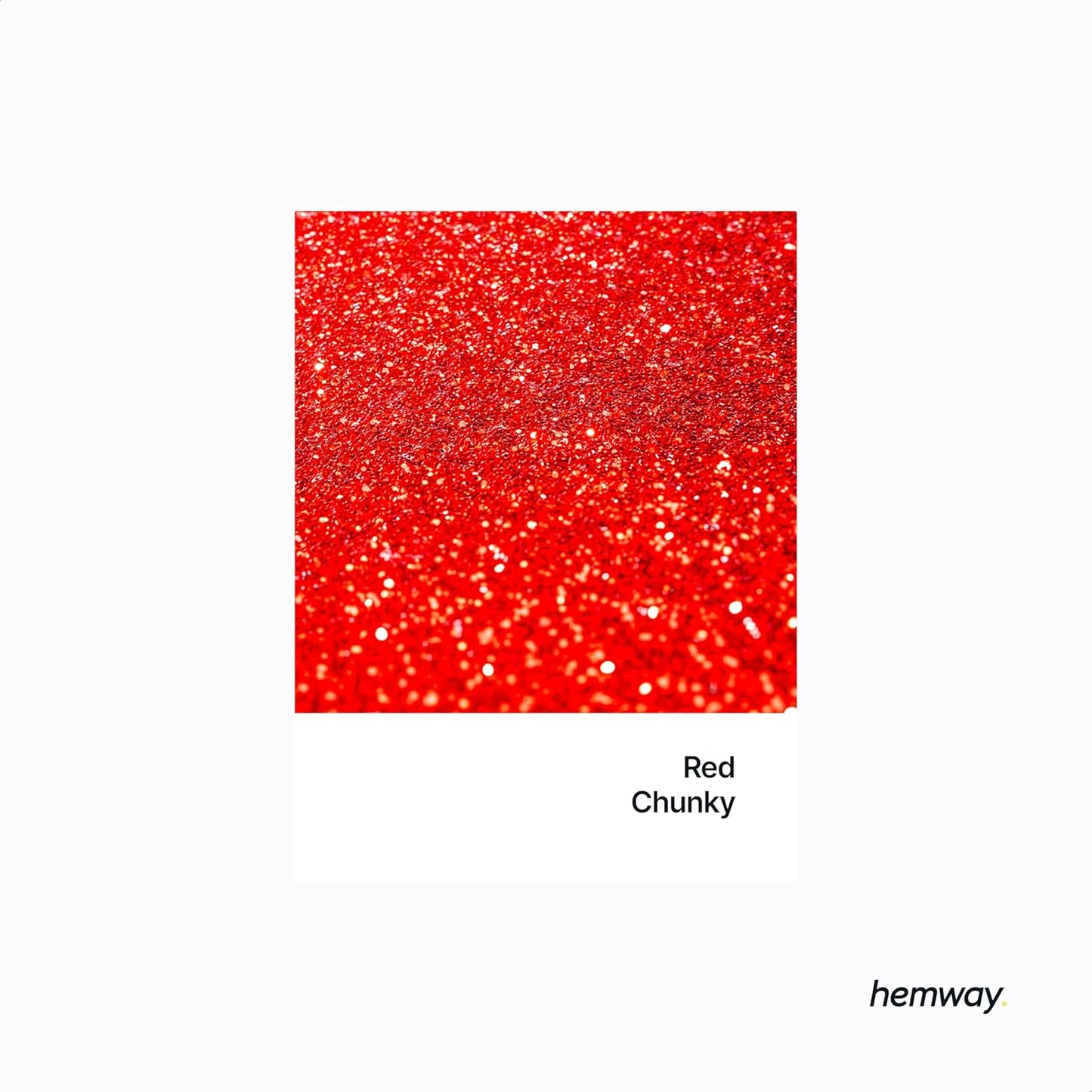 Hemway Biodegradable Glitter Eco Friendly - 100g/3.5oz Bio Cosmetic Safe Sparkle Vegan for Face Eyeshadow Body Hair Festival Makeup Craft - Chunky (1/40" 0.025" 0.6mm) - Red