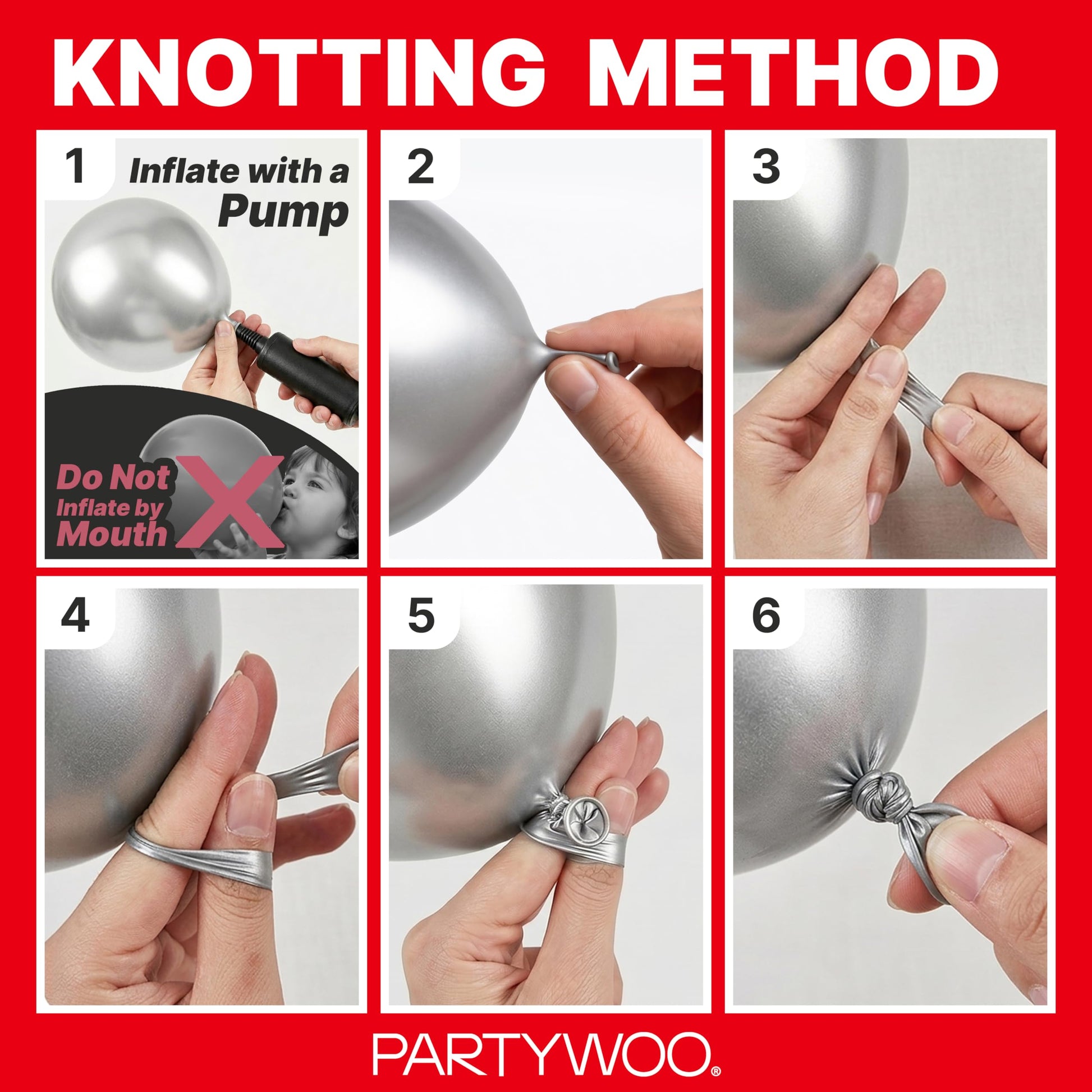 PartyWoo Red Balloons 140pcs Different Sizes of 18 12 10 5 Inch