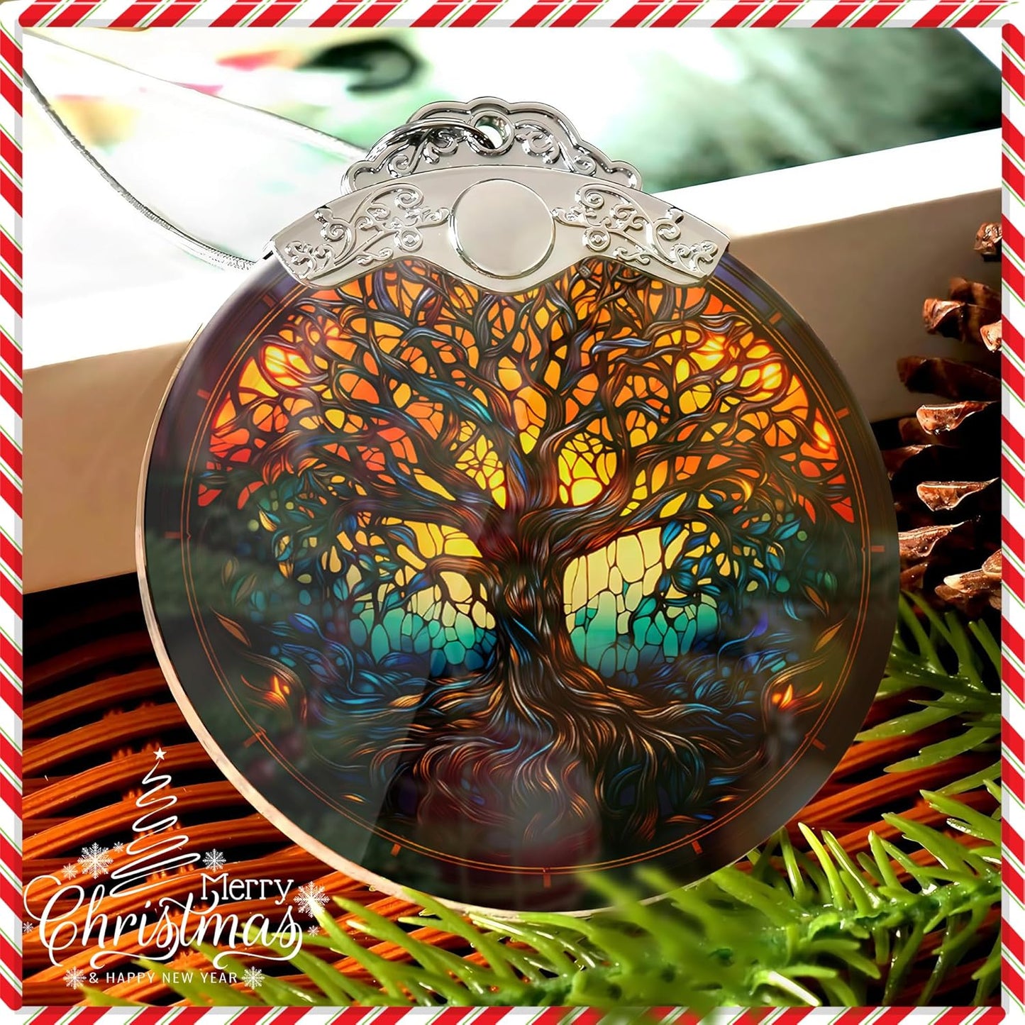 Tree of Life Christmas Ornaments, Christmas Tree Decorations, Holiday Decoration, White Elephant Gifts for Adults, Christian Gift for Her, Ideas, Christmas Decorations