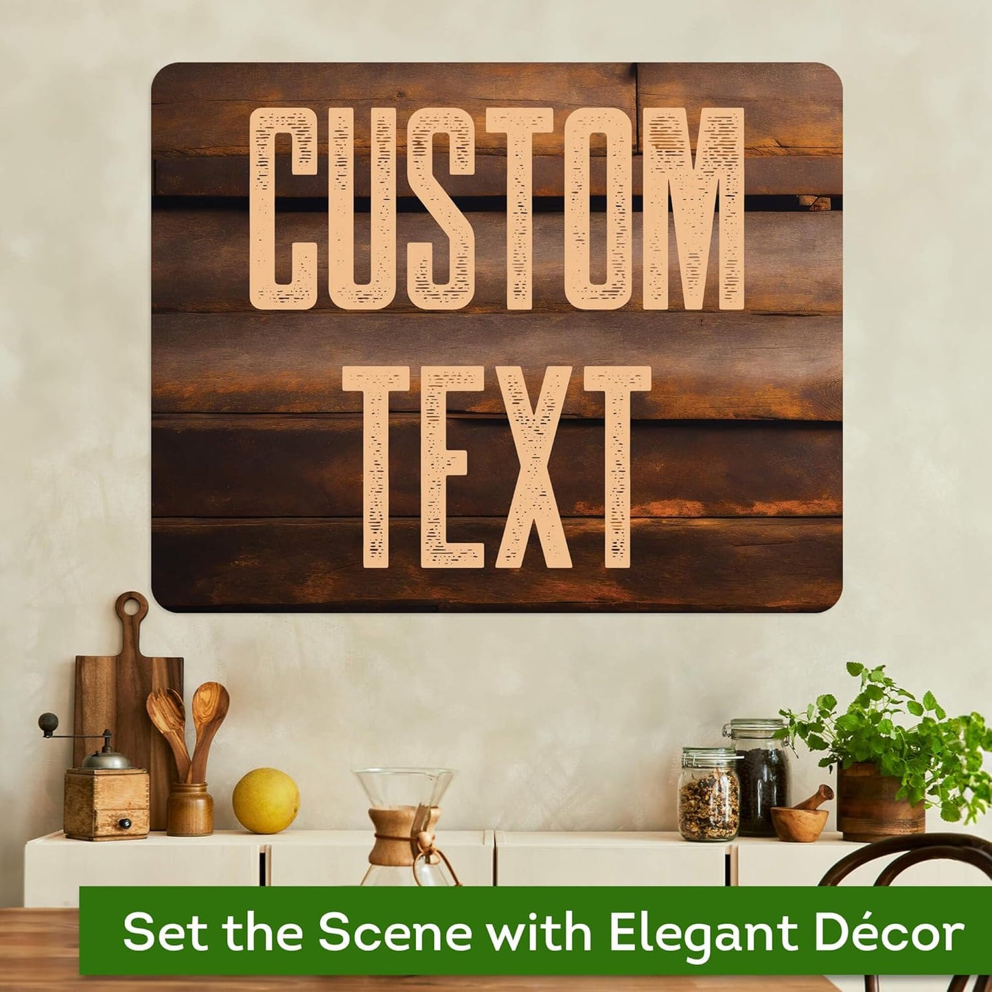 Custom Sign, Custom Street Sign, 11 Font Colors, 13 Font Styles, 4 Hole Options, 22 Sizes, 24x30 Inches, Rust Free DiBound, Fade Resistant, Made in USA by My Sign Center (Vintage Wood)