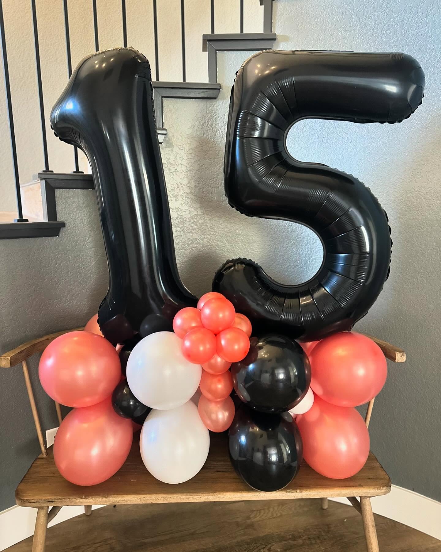 1 Balloon - Black Birthday Number Balloons, 40 Inch Decorations Men Women