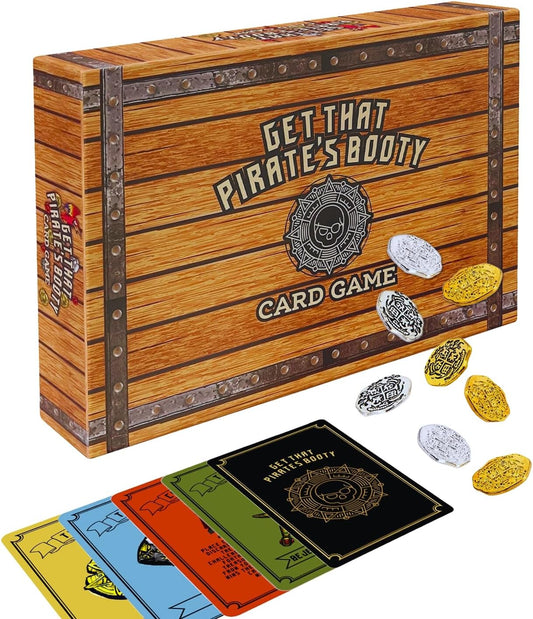 Get That Pirate's Booty Card Game, Fun 2-6 Player Family-Friendly Card Game for Adults, Teens, & Kids a Fun Pirate Themed Game and Good Stocking Stuffers Gift Ideas