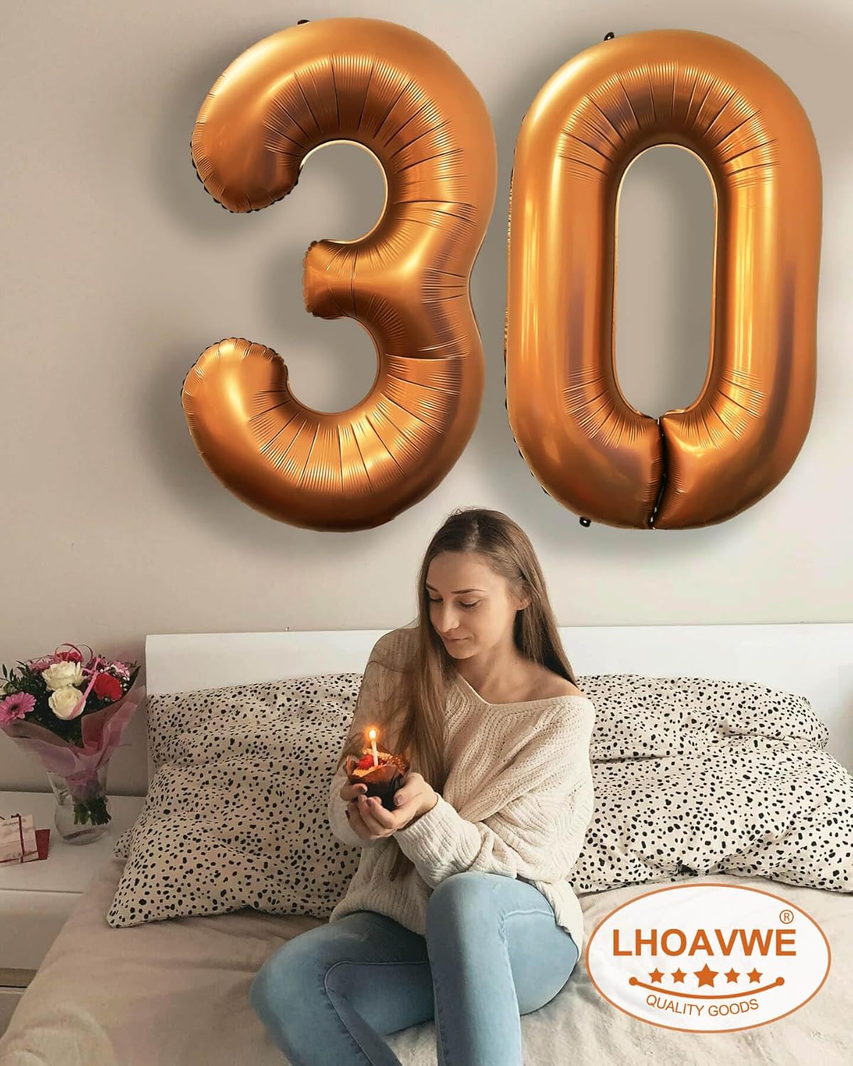 Number 13 Orange Balloons 40 Inch Giant Foil Helium for 13th Birthday Party Supplies 31st Anniversary Events Decorations