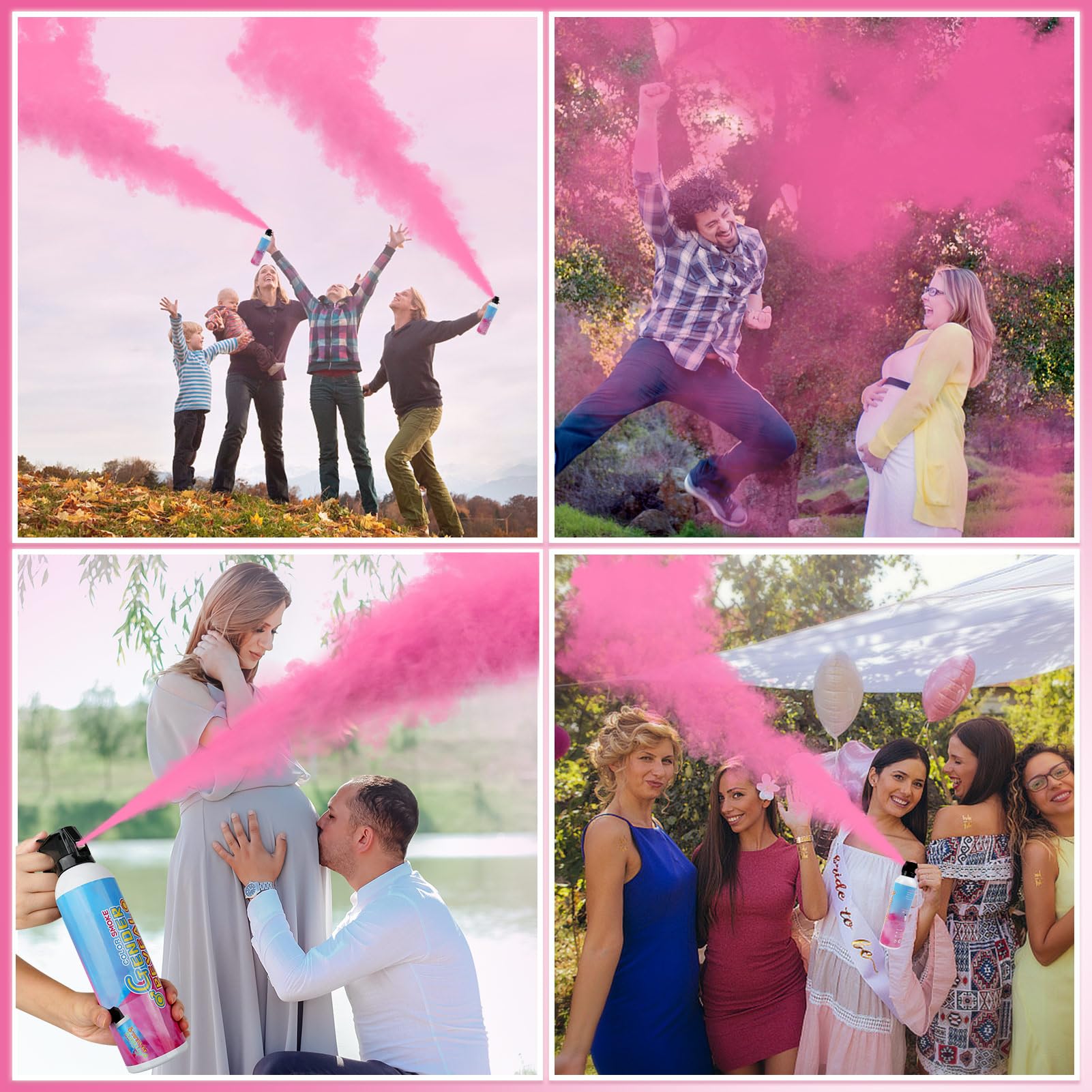 Merear Gender Reveal Fire Extinguisher 2 Packs, Gender Reveal Ideas, Baby Girl Reveal Party Ideas