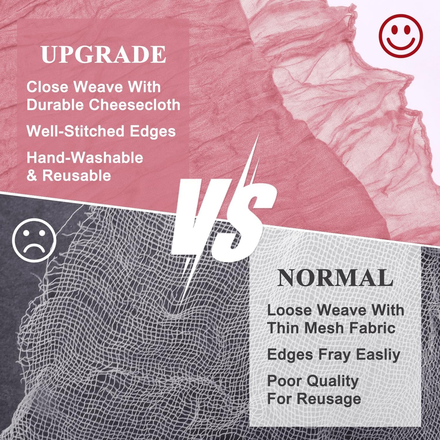 Asee'm 12pcs Cheesecloth Table Runner 120 Inches Dusty Rose Boho Gauze Cheese Cloth Runner 10FT Rustic Sheer Table Runners for Summer Wedding Baby Shower Holiday Party Decoration