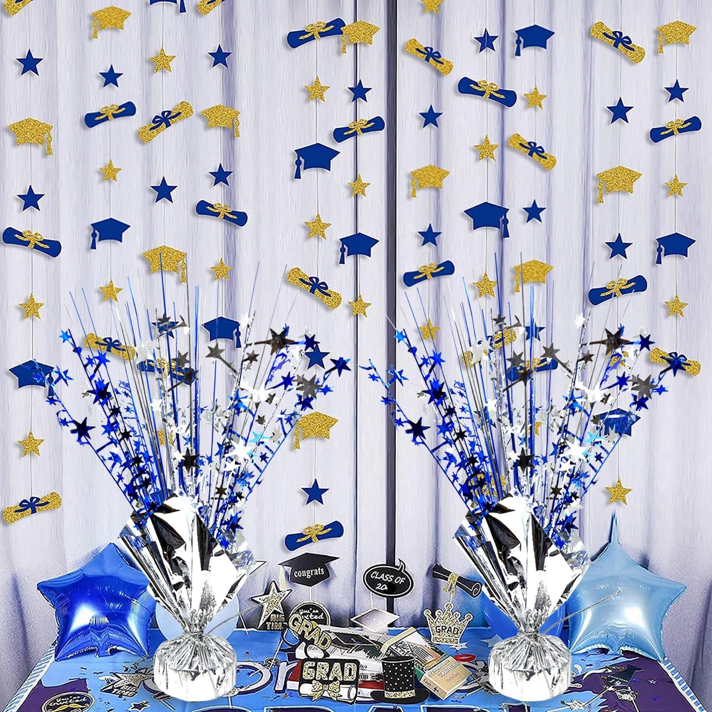 Birthday Table Centerpiece Party Decoration Foil Spray Centerpiece Tabletop