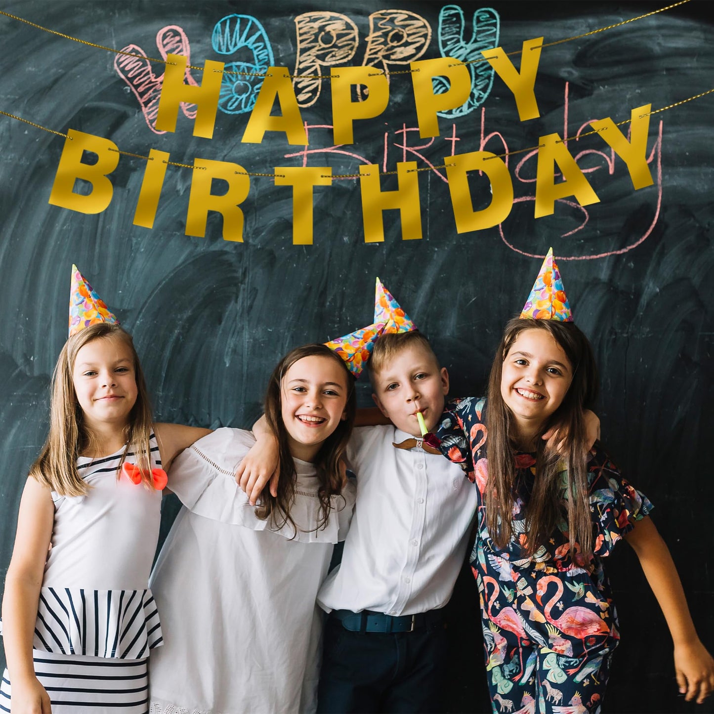 131 PCS Custom Birthday Banner DIY Letter Banners Personalized Banner