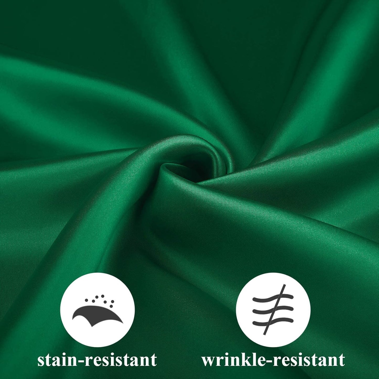 Aneco 12 Pieces Satin Napkin Square 20 x 20 Inches Dinner Napkins Weddings Party Napkin Soft Table Napkins for Romantic Weddings Party Dinner Decoration (Forest Green)