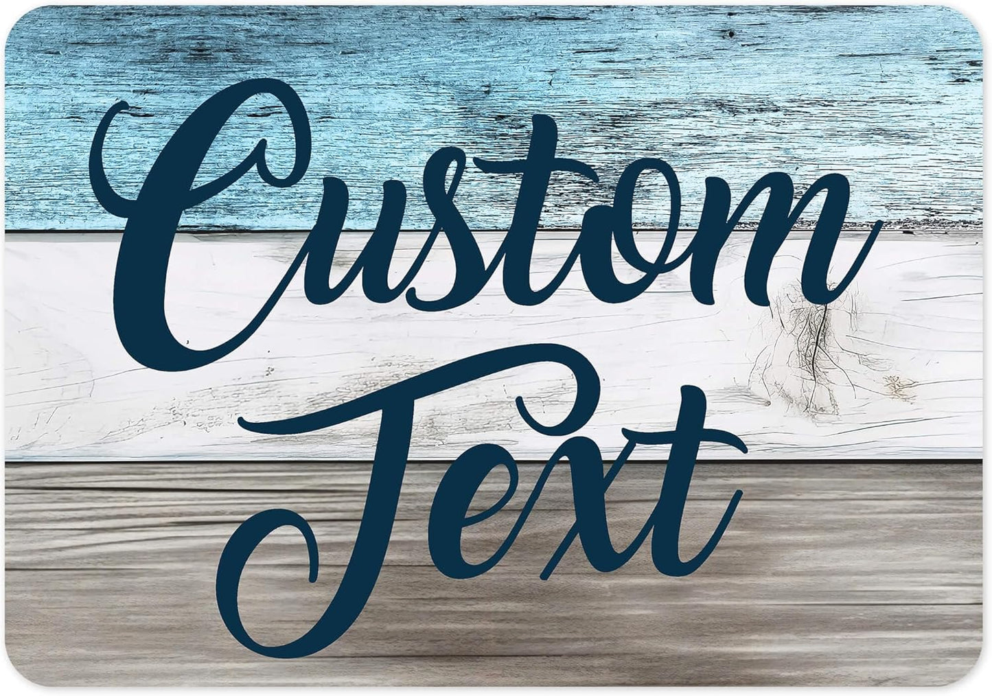 Custom Sign, Custom Street Sign, 11 Font Colors, 13 Font Styles, 4 Hole Options, 22 Sizes, 7x10 Inches, Rust Free DiBound, Fade Resistant, Made in USA by My Sign Center (Coastal)