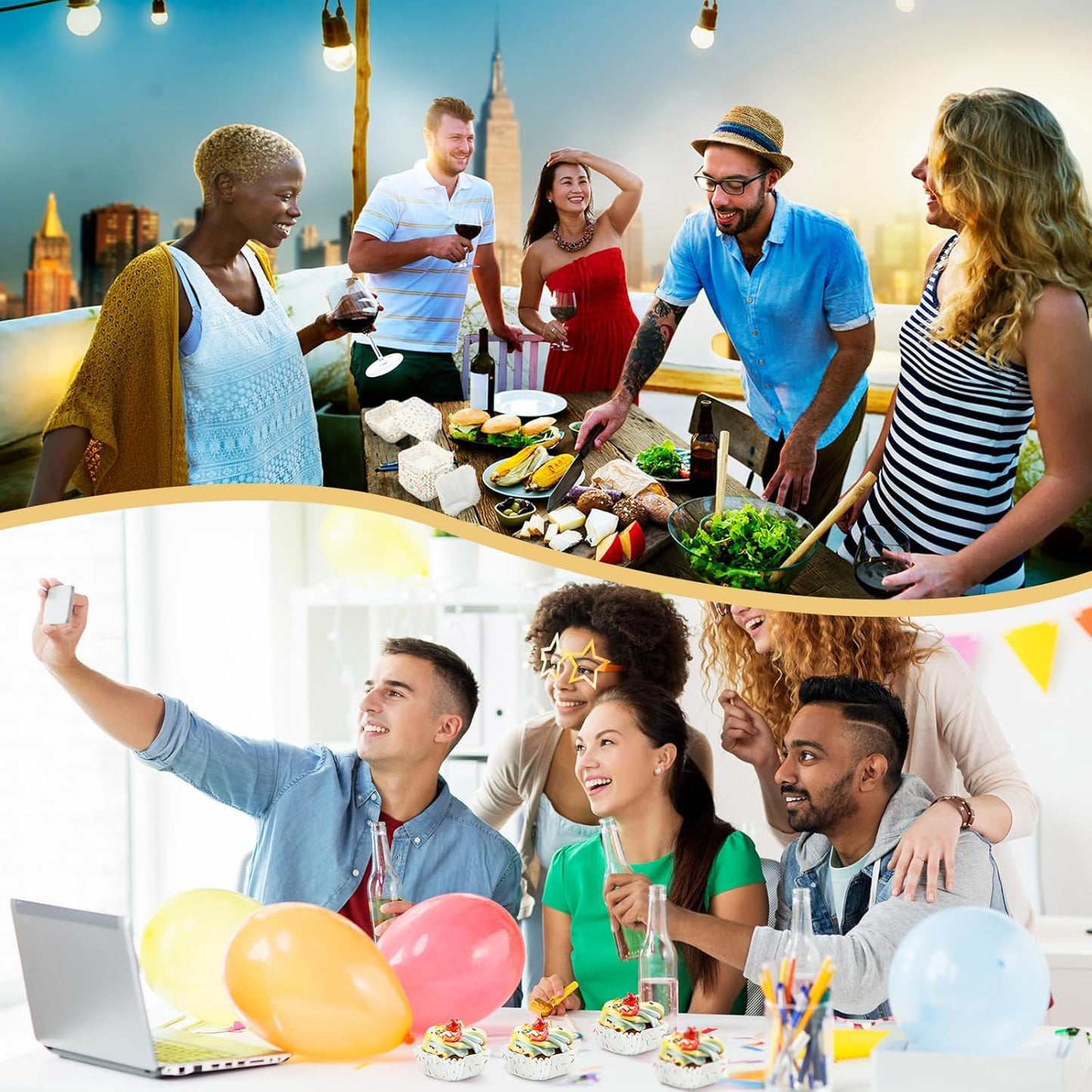 Tanlade 350 Pcs Square Mini Cupcake Liners Disposable Brownie Baking Pan Liners 1.77 Inch Paper Baking Cup for Cup and Cupcakes Party Supplies for Weddings Birthdays Bridal Showers(Confetti)