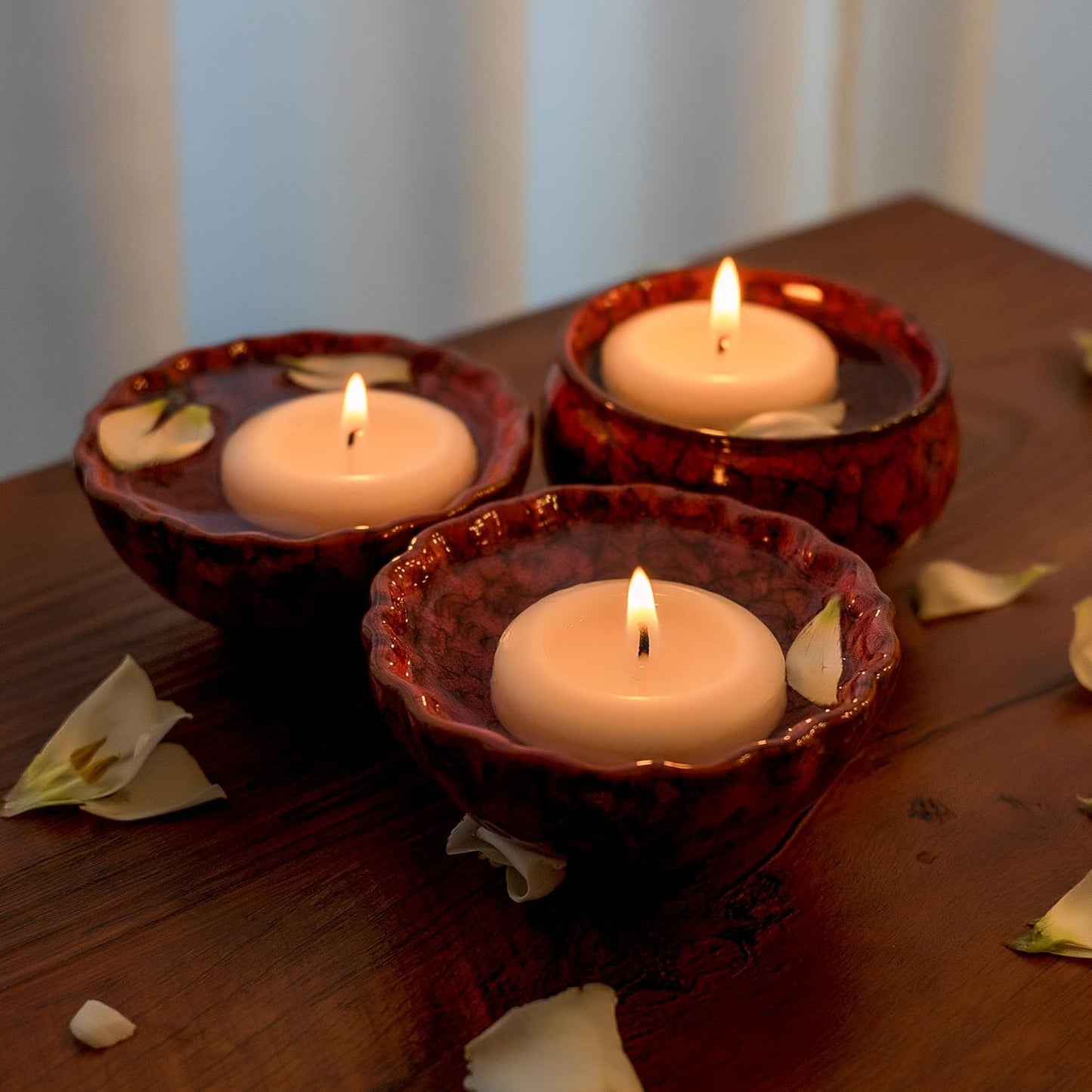 Aignis 12pcs Floating Discs Wax Candles, Burning Time 4+ Hours, 2 Inch Unscented Dripless, White Set for Wedding/Birthday/Celebration/Party/Holiday/Home Décor