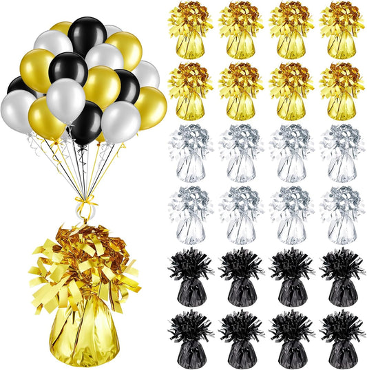 36 Pieces Metallic Balloon Weights Set Heavy Solid Balloon Weights Table Centerpiece DIY Decor for Christmas Thanksgiving Birthday Party Favors Wedding Shower