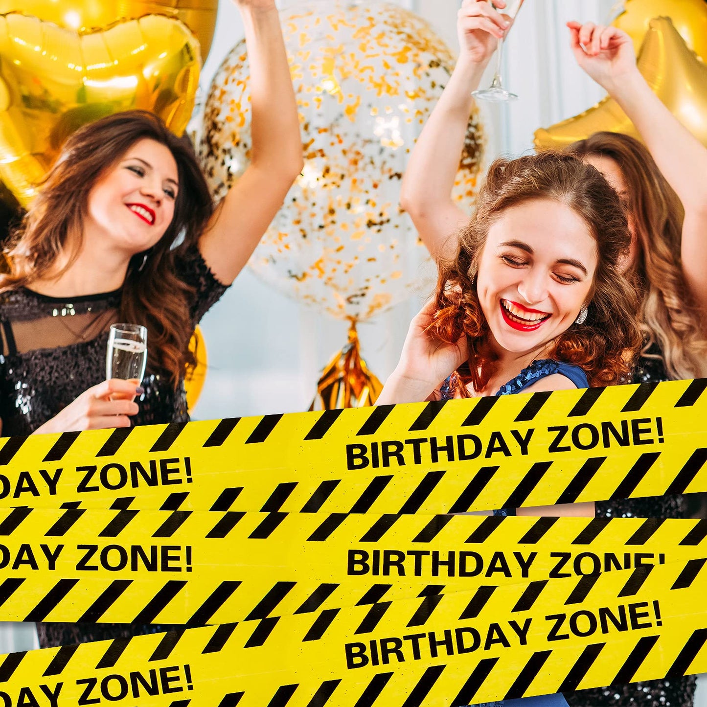 Kasyat 2 Rolls Construction Birthday Caution Tape Party Decoration