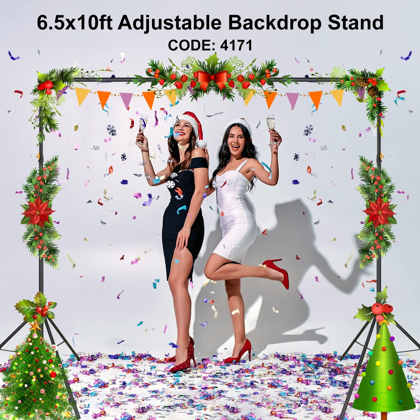 LINCO Lincostore Backdrop Stand Kit 10x6.5ft for Photography 4171
