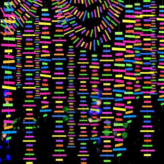 60feet UV Neon Paper Garland Stripe Neon Streamers Black Light Neon DecorationsGlow Party UV Reactive Neon Party Favors Glow in The Dark Party Supplies and Decorations for Wedding Birthday Banners