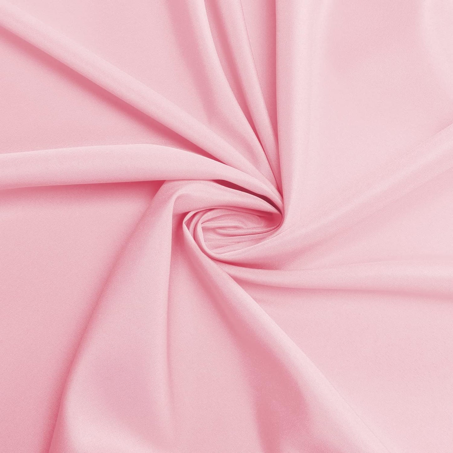 sancua Round Tablecloth - 120 Inch - Water Resistant Spill Proof Washable Polyester Table Cloth Decorative Fabric Table Cover for Dining Tables, Buffet Parties and Camping, Pink