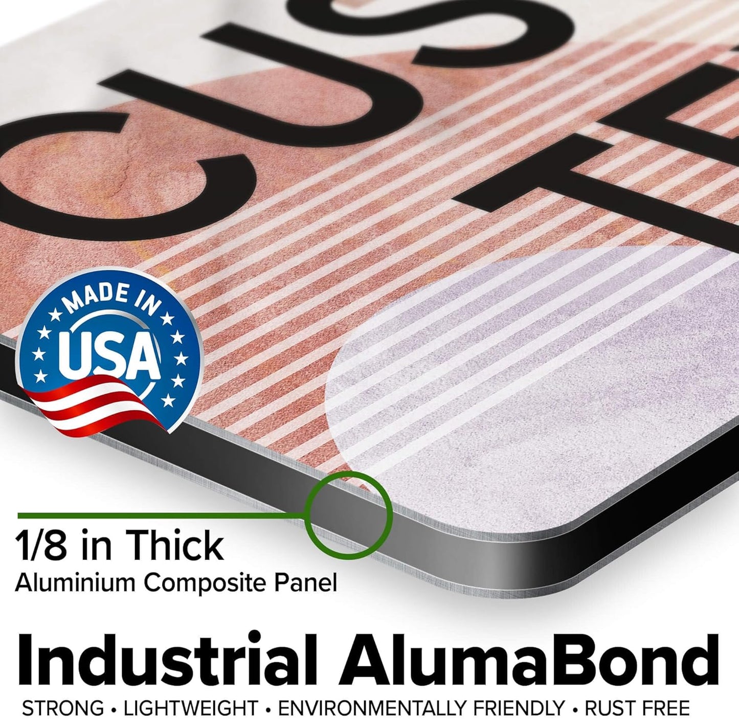 Custom Sign, Custom Street Sign, 11 Font Colors, 13 Font Styles, 4 Hole Options, 22 Sizes, 9x18 Inches, Rust Free DiBound, Fade Resistant, Made in USA by My Sign Center (Mid-Century Modern 1)