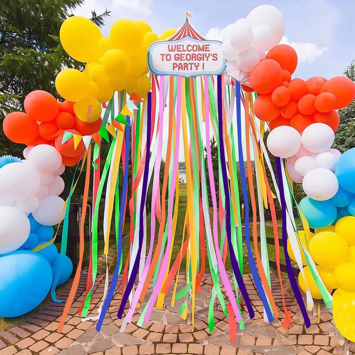 Crepe Paper Streamers 8 Rolls 656ft, Pack of Rainbow Assorted Colored Party Streamers for Party Backdrop Birthday Baby Shower Wedding Decorations DIY Art Craft Supplies (1.8Inch x 82Ft/Roll)