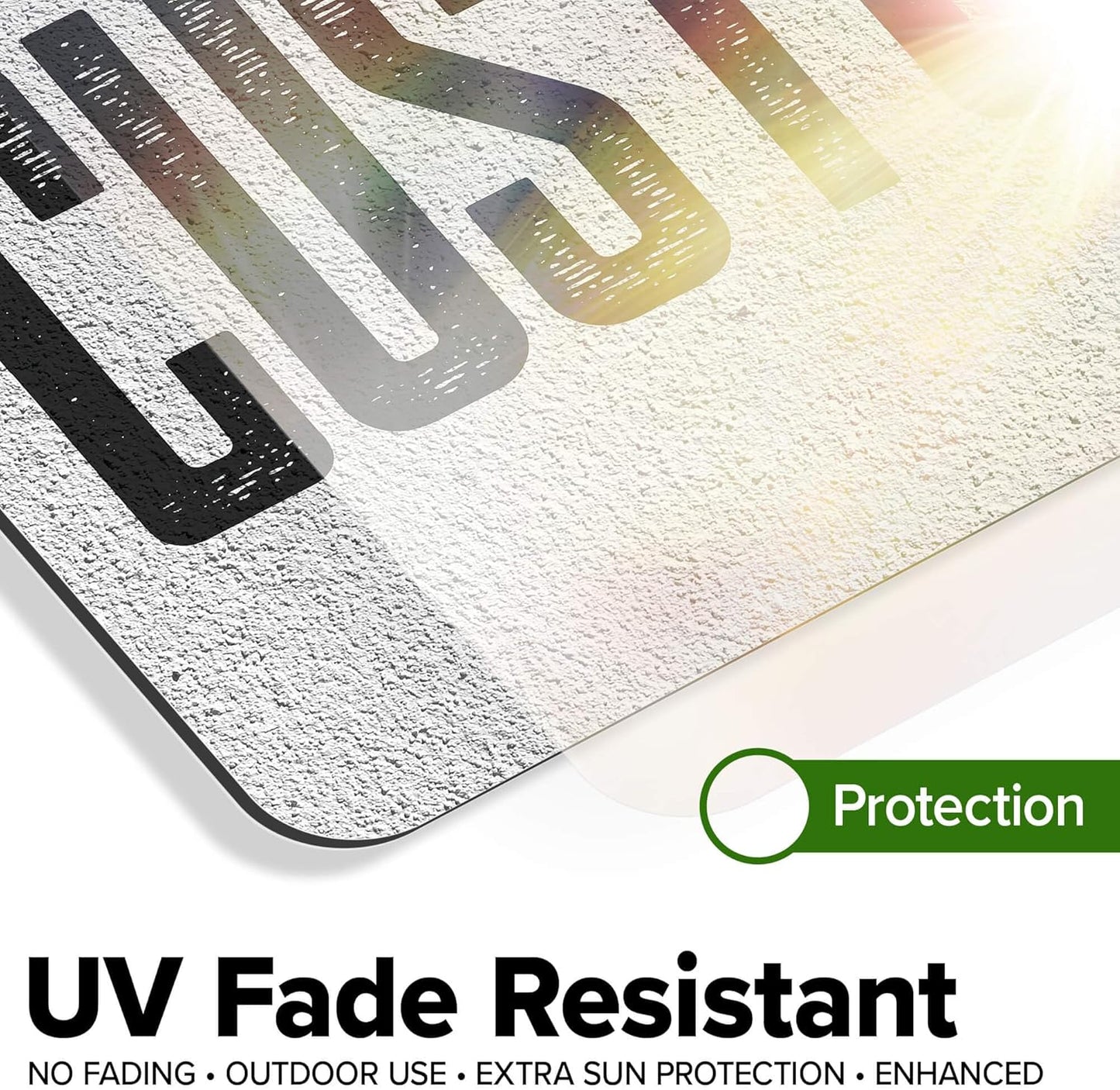 Custom Sign, Custom Street Sign, 11 Font Colors, 13 Font Styles, 4 Hole Options, 22 Sizes, 9x18 Inches, Rust Free DiBound, Fade Resistant, Made in USA by My Sign Center (Concrete)