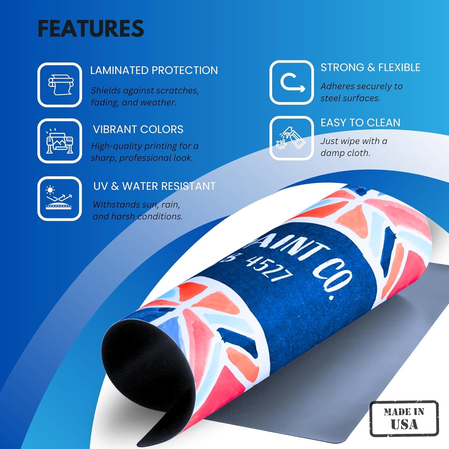 2 Pack (22in x 36in) Large Custom Car Magnets for Businesses – Big Size Magnetic Signs for Vans, Trucks, and Dumpsters. Personalized Business Magnets for Vehicles and Outdoor Advertising.