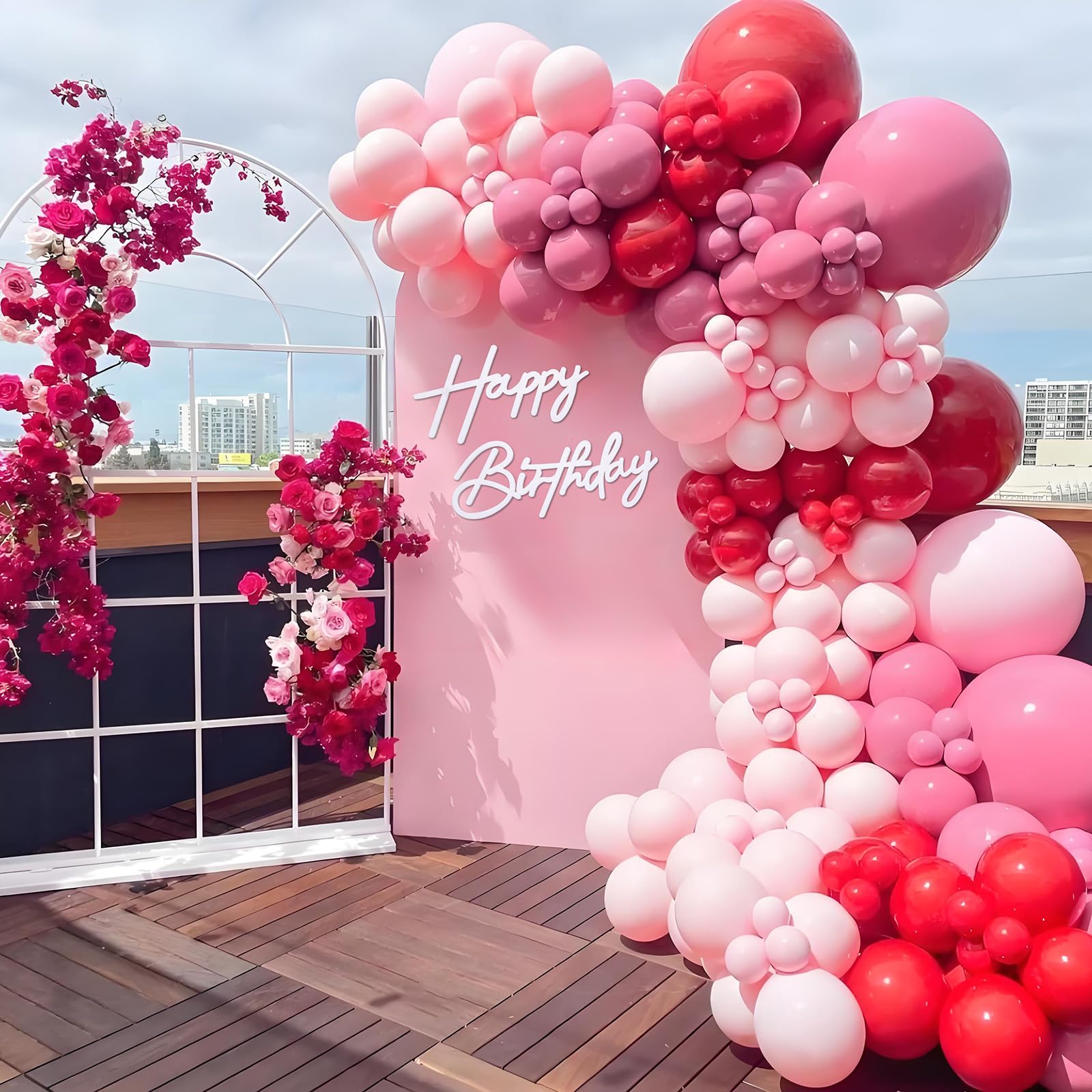 GYFCI Happy Birthday Sign for Backdrop - Felt Happy Birthday Letters Sign for Girls, Boys & Adults'