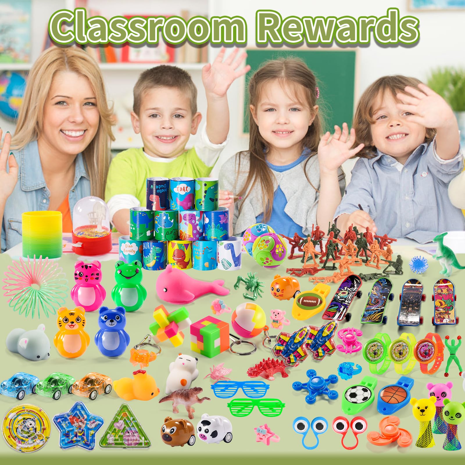300 PCS Party Favor for Kids Goodie Bags Stuffers, Treasure Box Prizes Toys