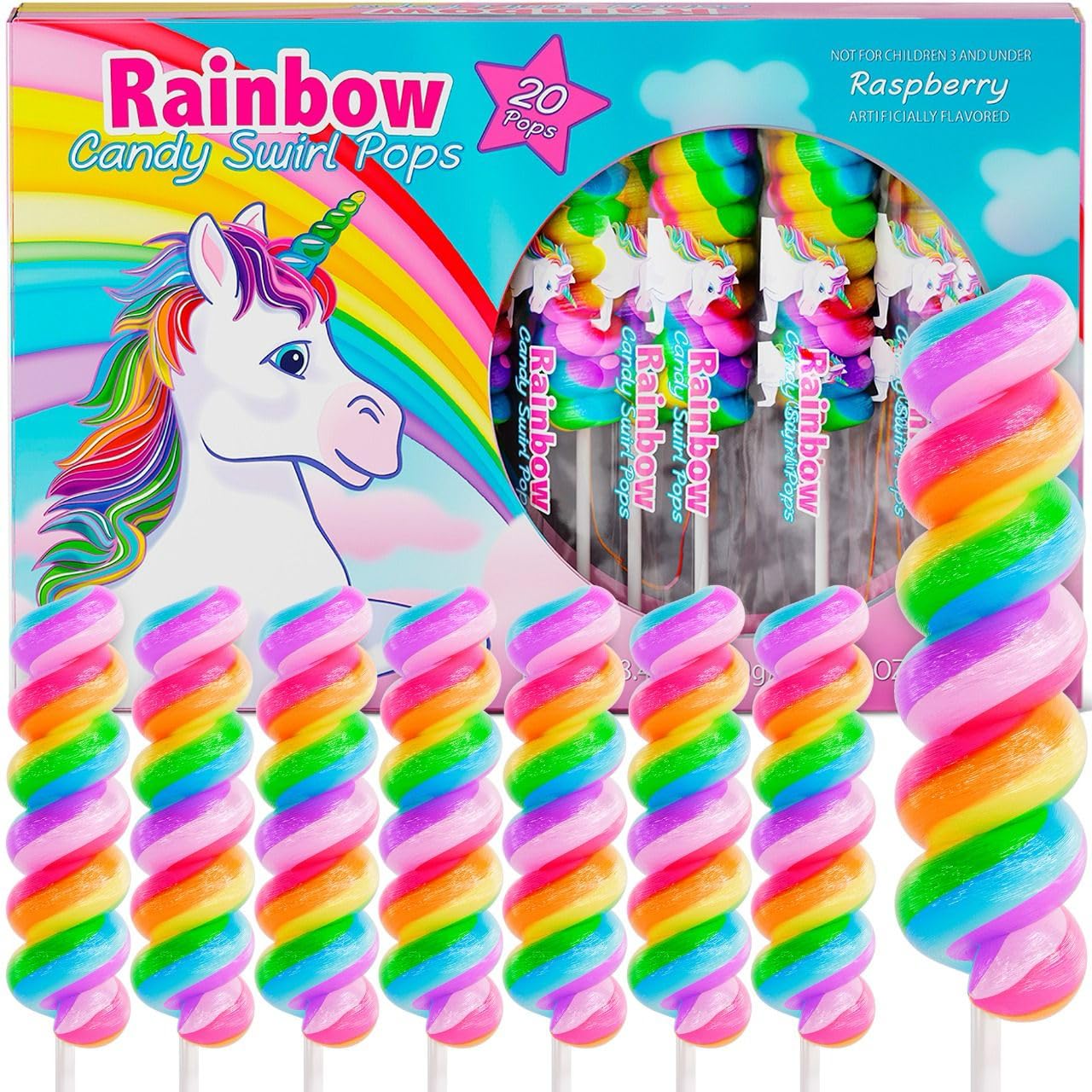 Unicorn Lollipops Individually Wrapped 20pk – Unicorn Party Favors