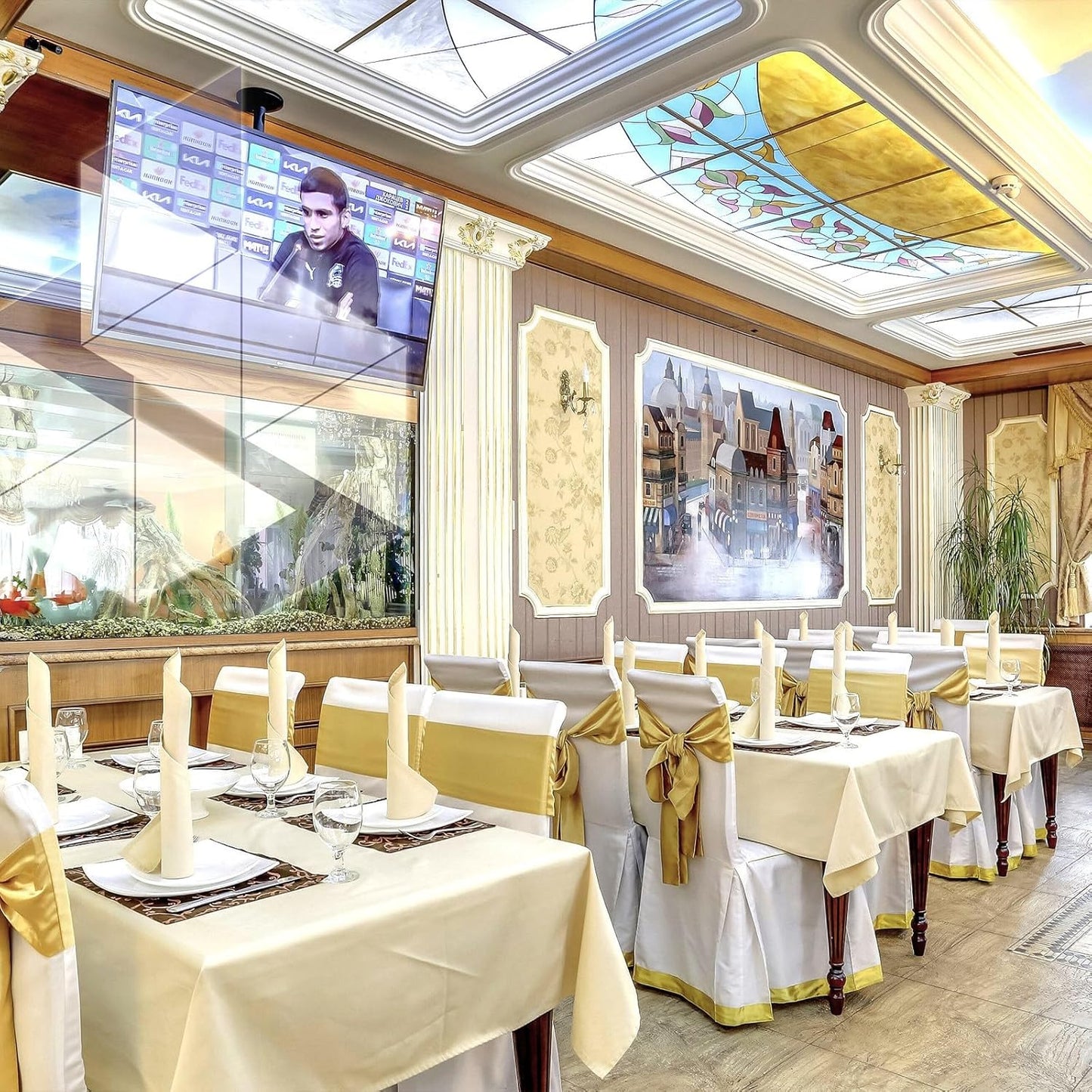 8 Pack Beige Tablecloth 60 x 126 Inch Rectangular Tablecloths for 8 Foot Rectangle Tables, Wrinkle Resistant Beige Table Cloth Washable Polyester Fabric Table Covers for Buffet Wedding Party Banquet