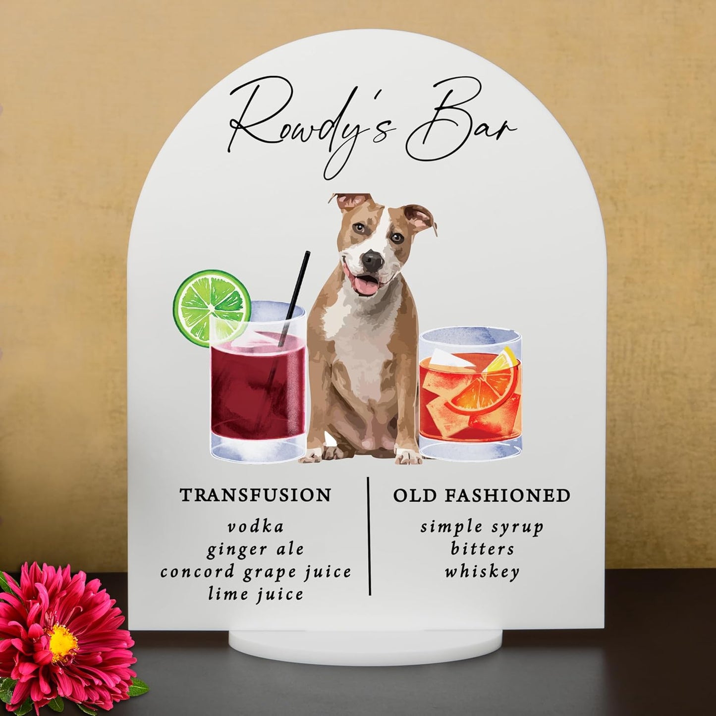 Pet Signature Drink Wedding Signs