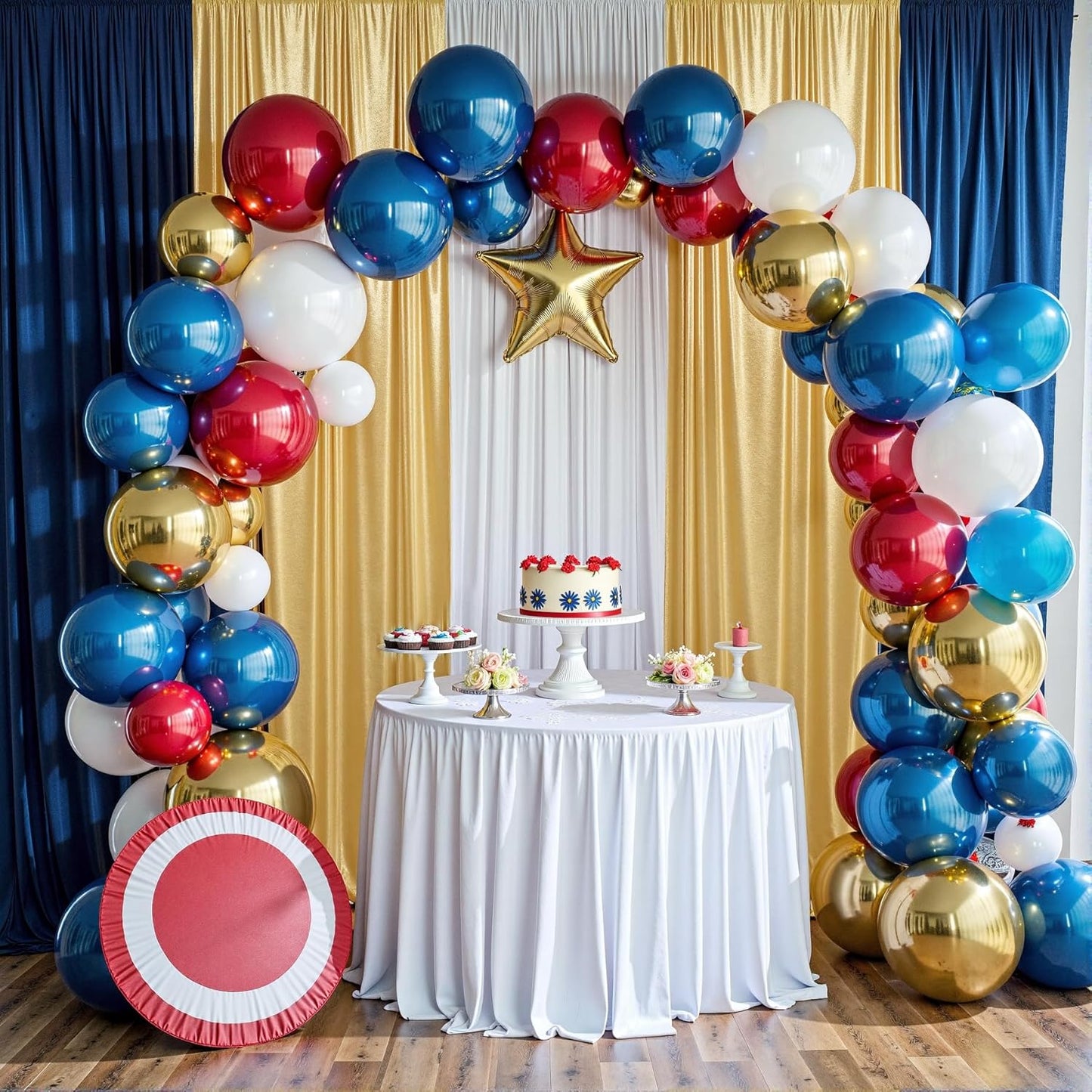 Outpain 30x10ft Gold Sequin Backdrop Curtains -Heavy Duty Gold Photography Backdrops with Non-Shedding Glitter, Wrinkle-Free Stage Drapes for Wedding/Christmas/Studio Shoots (5x10ft 6 Panels)