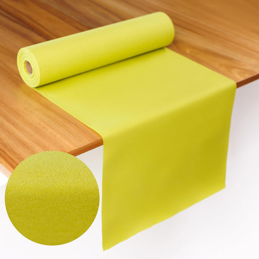 American Homestead Paper Table Runner Roll - 78 ft. Disposable Linen-Like Table Cover Roll - 20 Perforated Table Runners (16" x 48") for Parties, Weddings, and Events - Kiwi Green