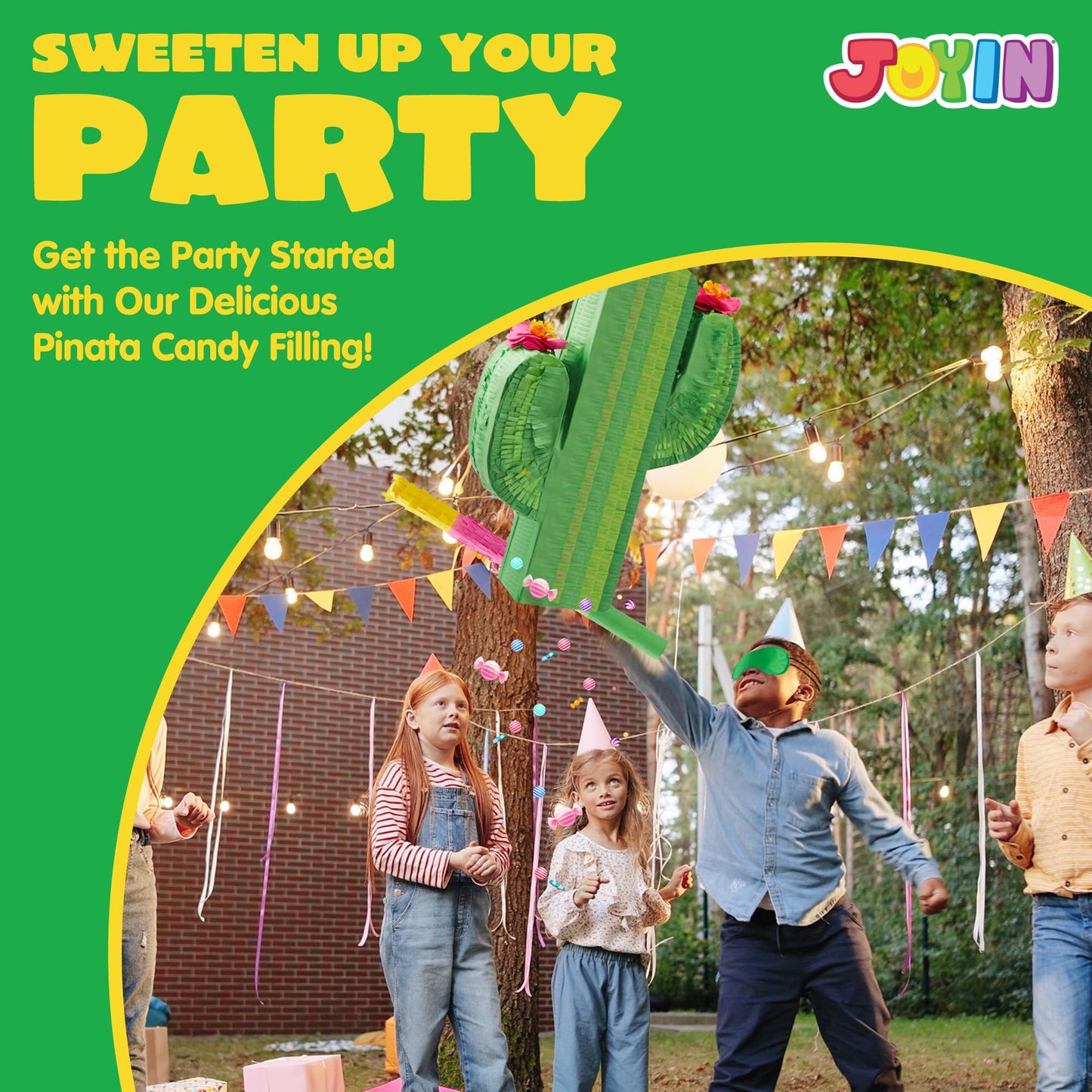 Cinco De Mayo Cactus Pinata for Kids Birthday Party, (16.75x11.25x3 in.) for Fun Fiesta Taco Party
