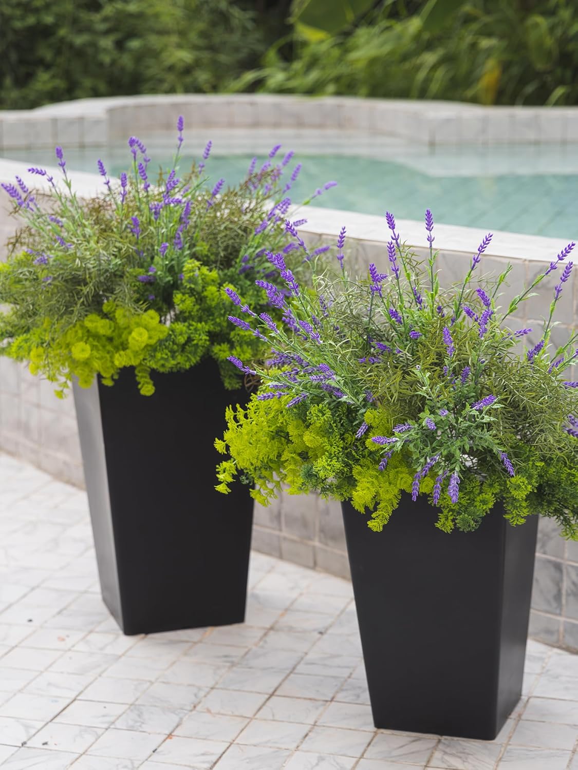 PARTY JOY 17 Bunches Fake Plants Outdoor, Fake Bushes UV Resistant Artificial Flowers Greenery Shrubs Faux Greenery for Outdoor Garden Patio Front Porch Yard Decor