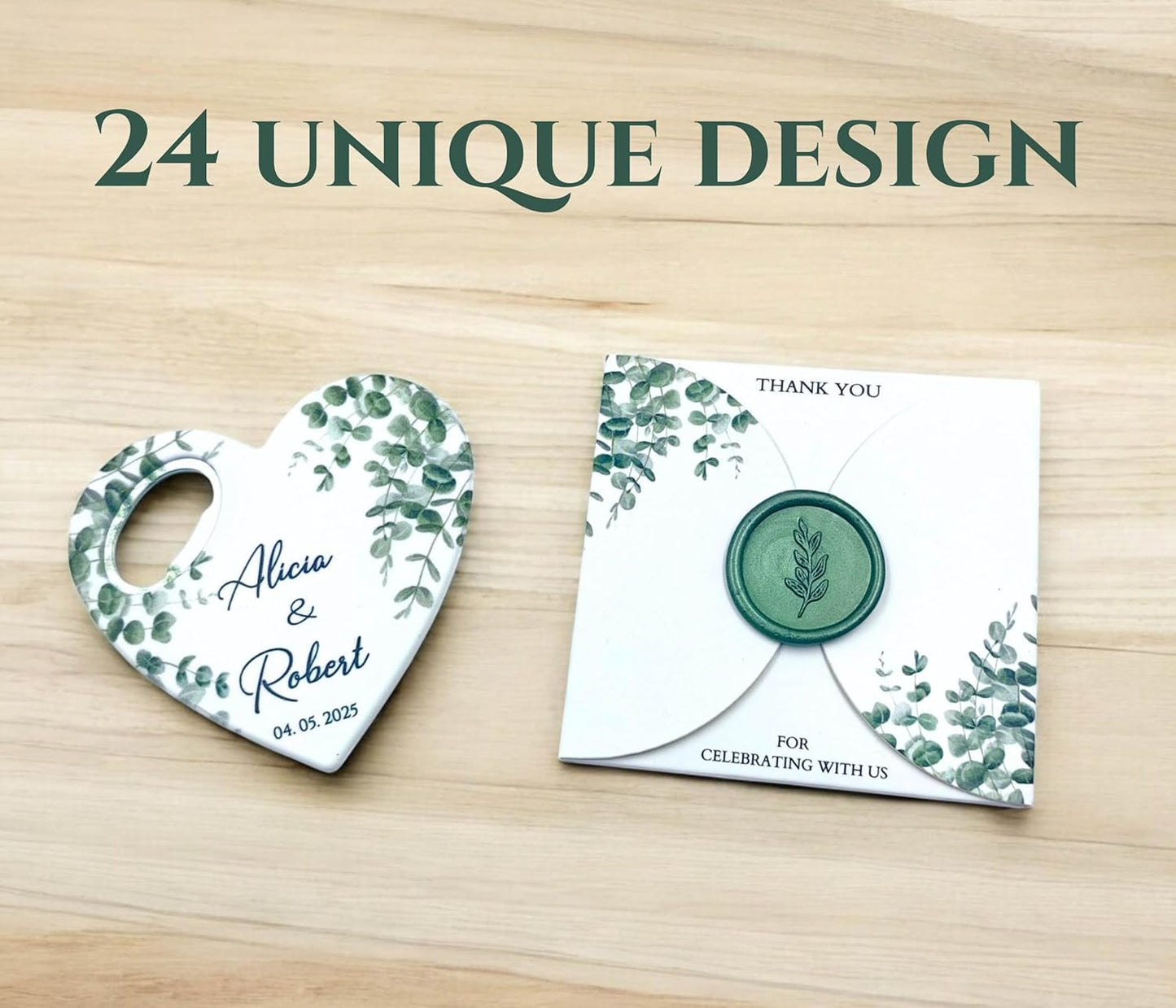 Wedding Bottle Opener Favors for Guests in Bulk, Hearts Shape Bottle Opener, Personalized Party Favors in Bulk, Wedding Favor Guests. 20 to 300 pcs. Custom Fridge Bottle Opener (Heart)