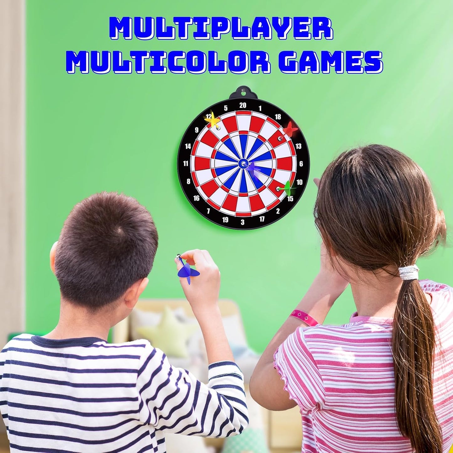 Magnetic Dart Board for Kids Indoor Outdoor Kids Games and Party Games, Christmas Birthday Gifts Toys for Boys Age 3-12