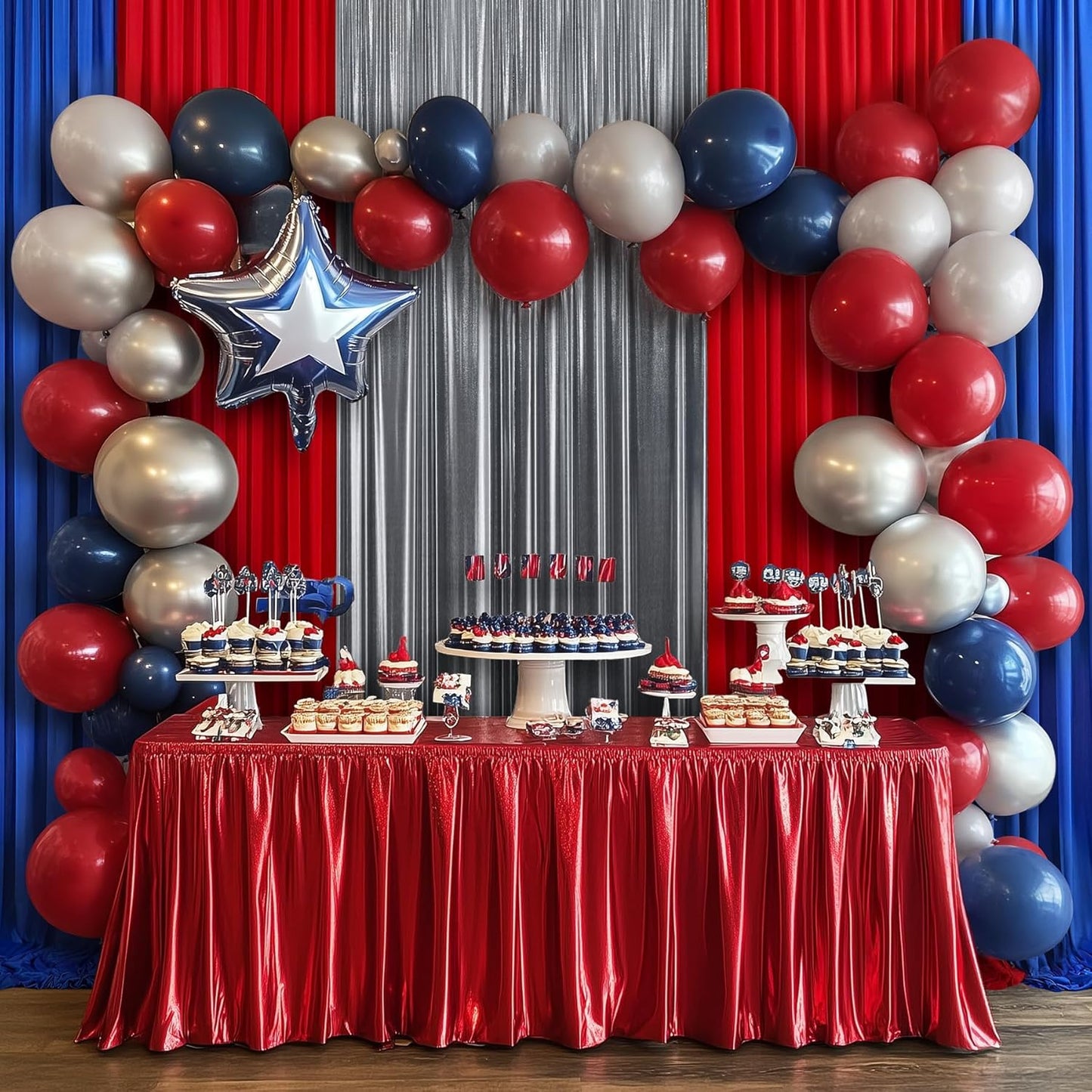 30ftx10ft Black Silver Glitter Sequin Backdrop Curtain for Parties, Wrinkle Free Sparking Backdrop Drapes, 6 Panels 5x10ft Shimmer Photo Back Drop Cloth for Wedding Birthday Photography