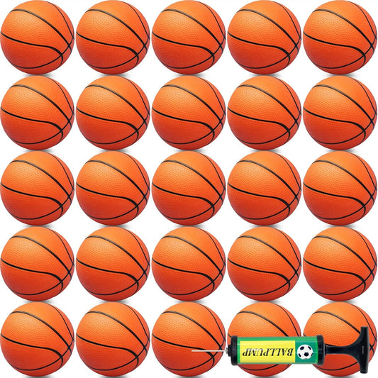 15Pcs 6" Mini Basketball Balls Bulk Small Basketball Set with Pump, PVC Small Basketball for Over The Door Basketball Hoop Games Party Favors Indoor Outdoor Play Adults Kids Pool Beach Basketball